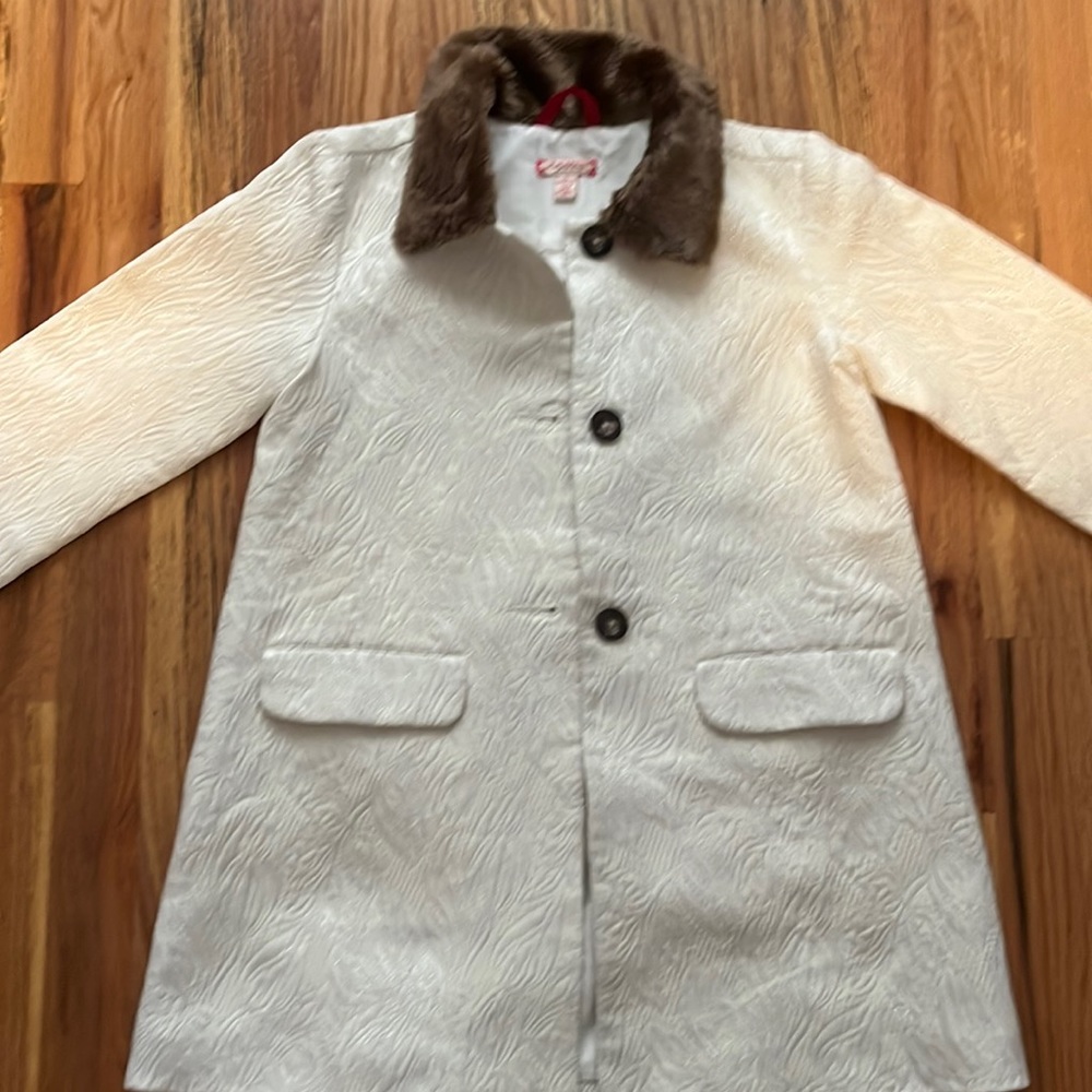 GIRLS beige HOLIDAY dress coat from Nordstrom’s